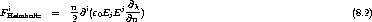  i           n- i      j @x
FHelmholtz  =  2 @ (e0EjE  @n )                                       (8.2)
