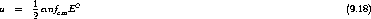        1       2
u  =   2 anfcmE                                                     (9.18)
